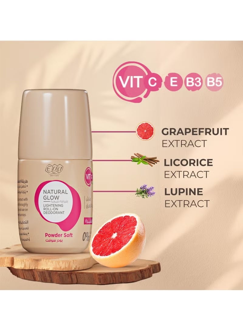 إيفا مزيل العرق رول أون لتفتيح البشرة الطبيعية - بودرة ناعمة - Image 5